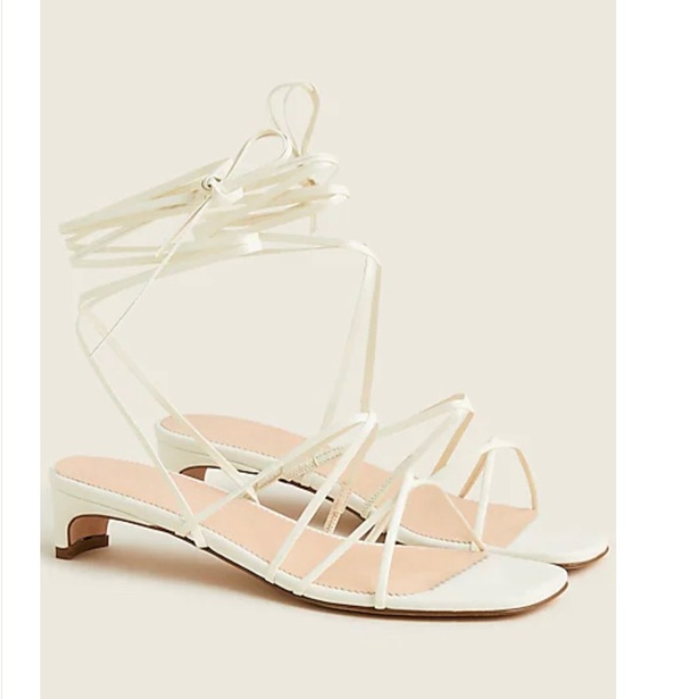 Sardinia ankle-wrap heeled sandals size 7.5